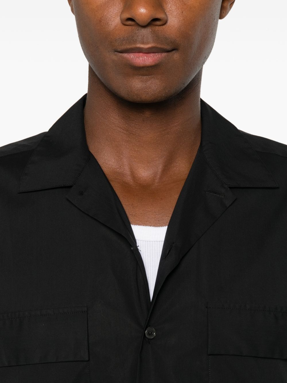 002 Camicia Nera Cotone BS424ST8343 002 BRIAN DALES
