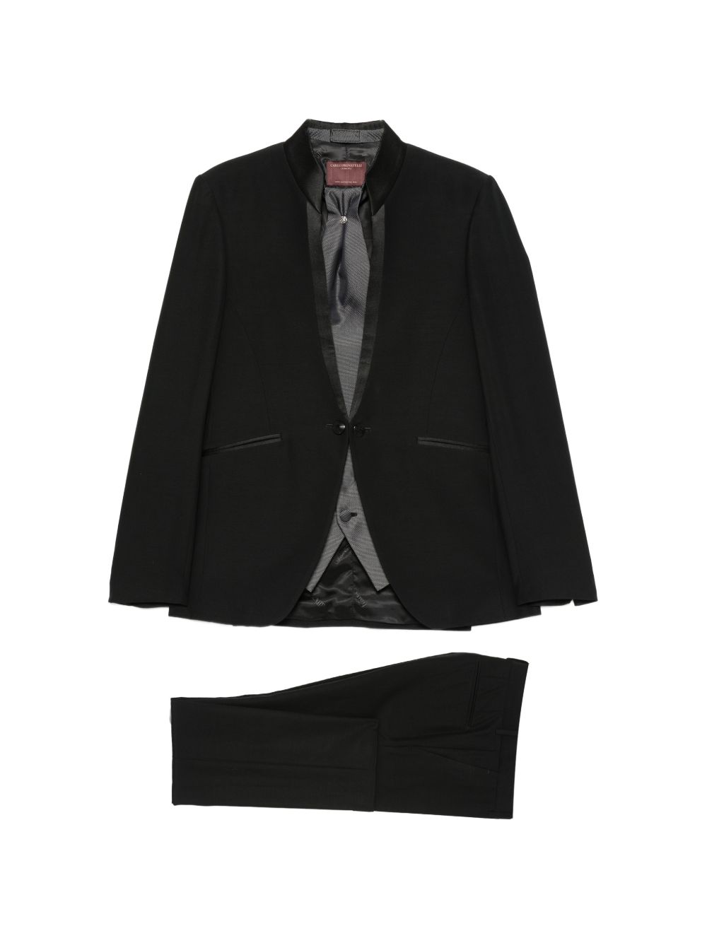 999 Abito Nero C/coreano C/accessorio 44JX145L107480 999 CARLO PIGNATELLI