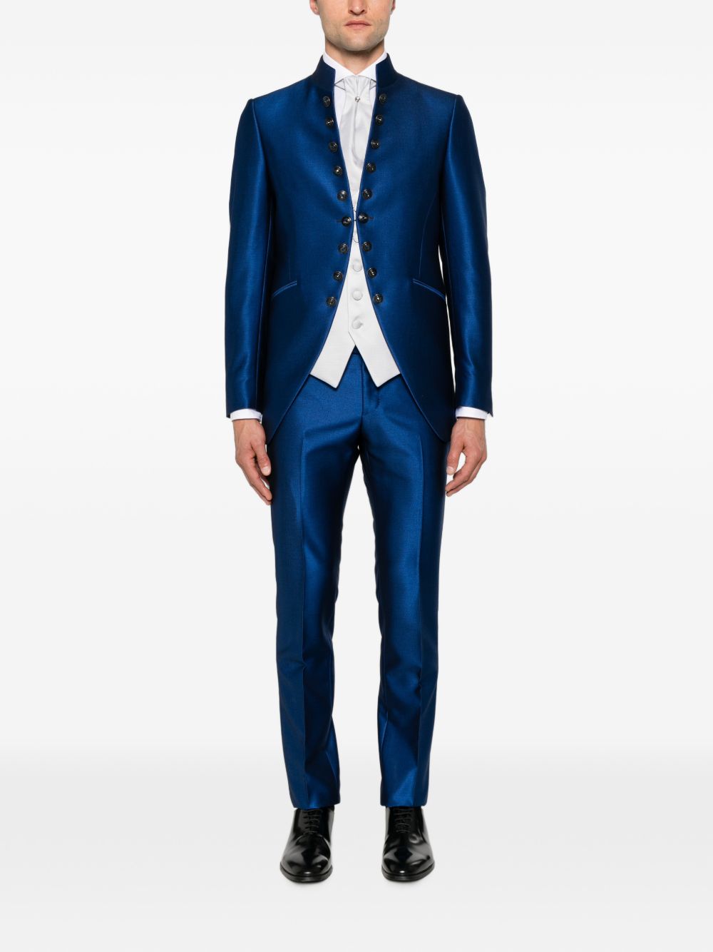693 Smoking Bluette C/coreano+bottoni Gioiello+accessori 44JX175C106150 BLUETTE CARLO PIGNATELLI