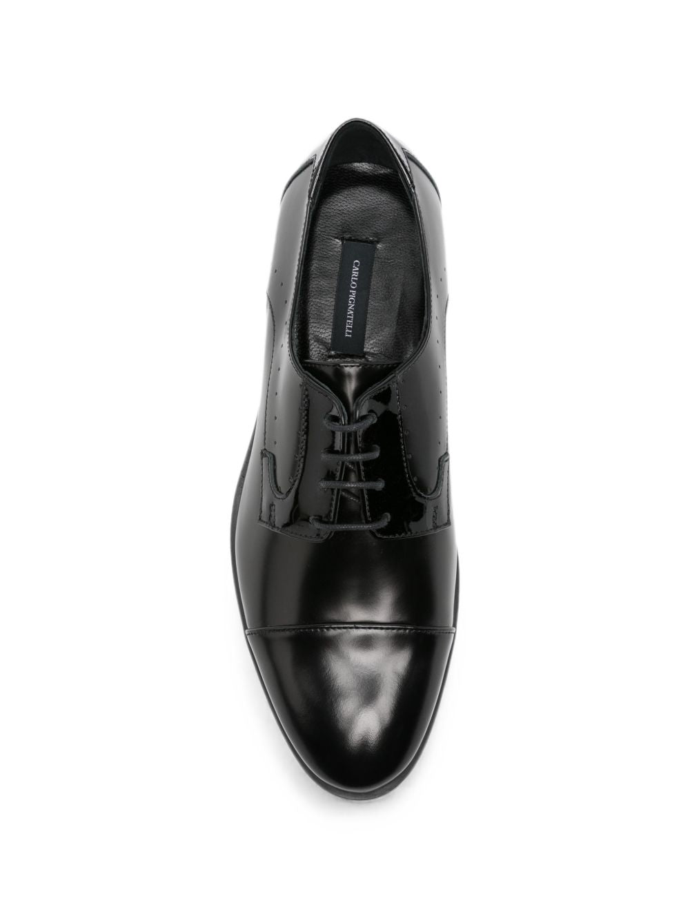 nero Scarpa Nera Spazzolata C/fori 44Z9553 NERO CARLO PIGNATELLI