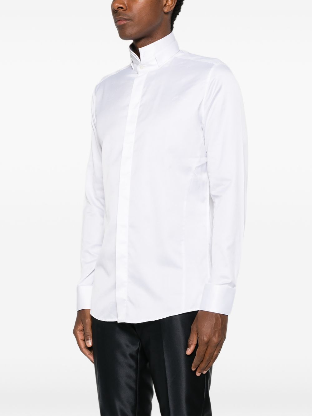 10 Camicia C/ricamo C/diplomatico B.ca B4PIG85U0 CP151 10 CARLO PIGNATELLI