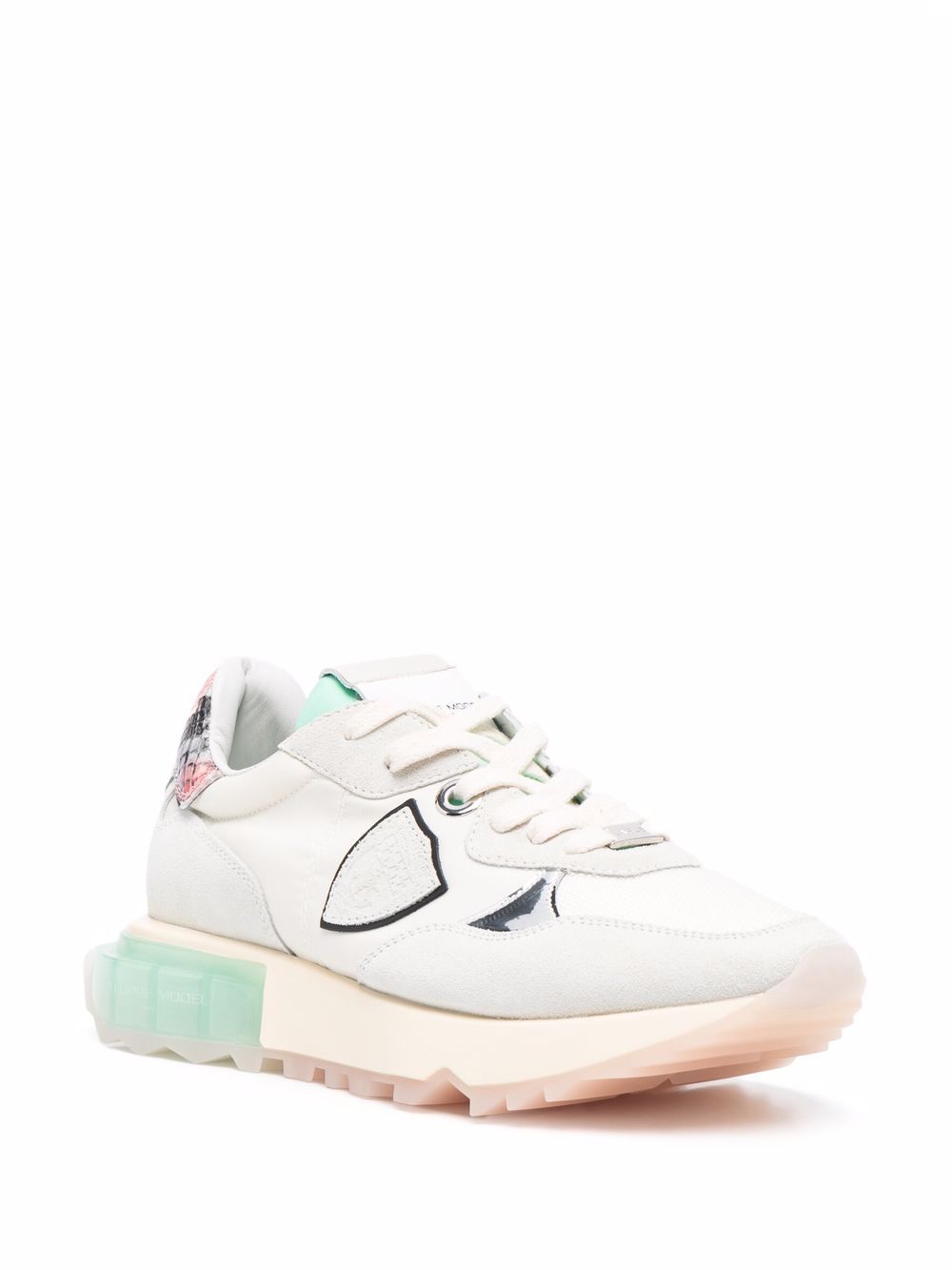 Sneakers La Rue Mondial neon bianche LRLD WA03 PANNA PHILIPPE MODEL
