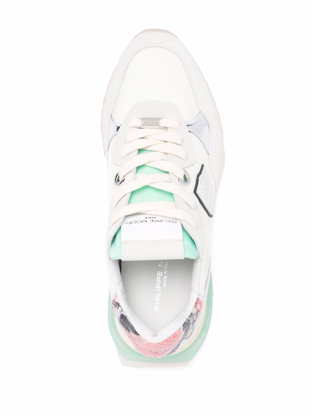 Sneakers La Rue Mondial neon bianche LRLD WA03 PANNA PHILIPPE MODEL