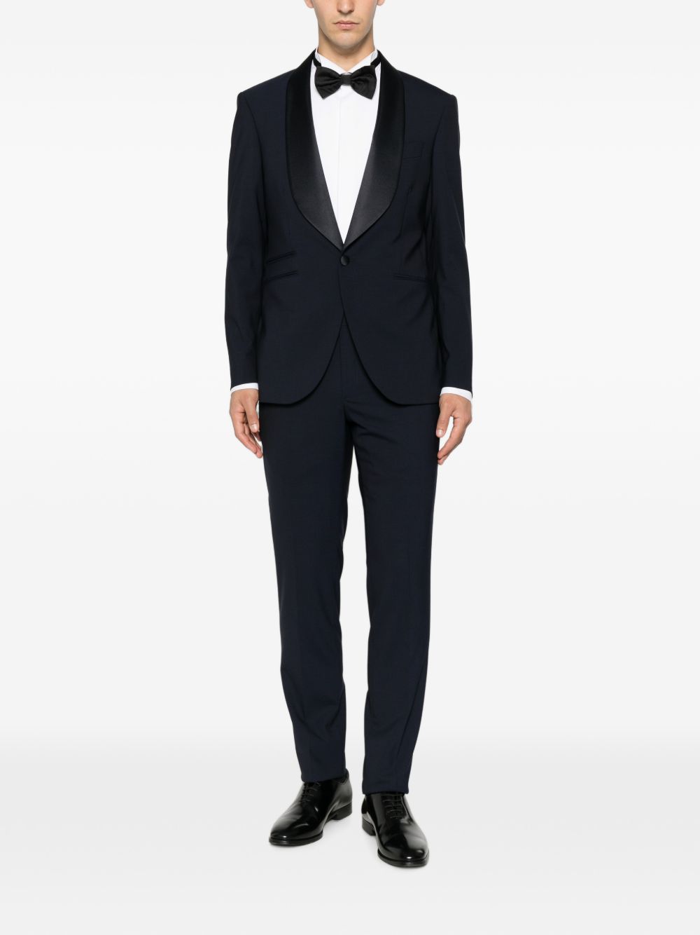 800 Abito Smoking Blu Navy C/sciallato 46UU891L107904 BLU CARLO PIGNATELLI
