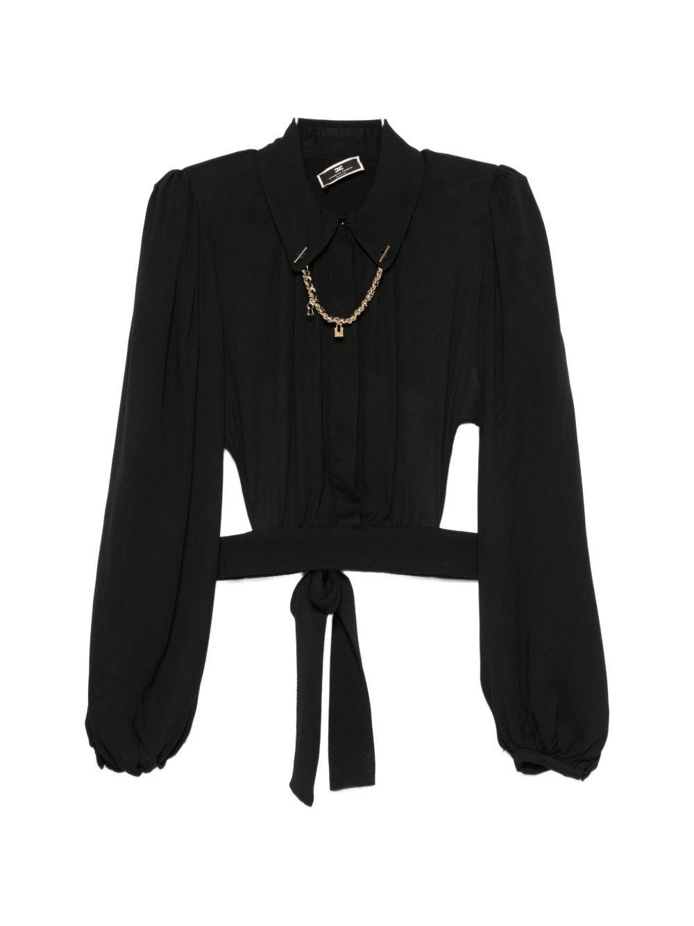 Camicia nera collana e cut-out CA01631E2 NERA ELISABETTA FRANCHI