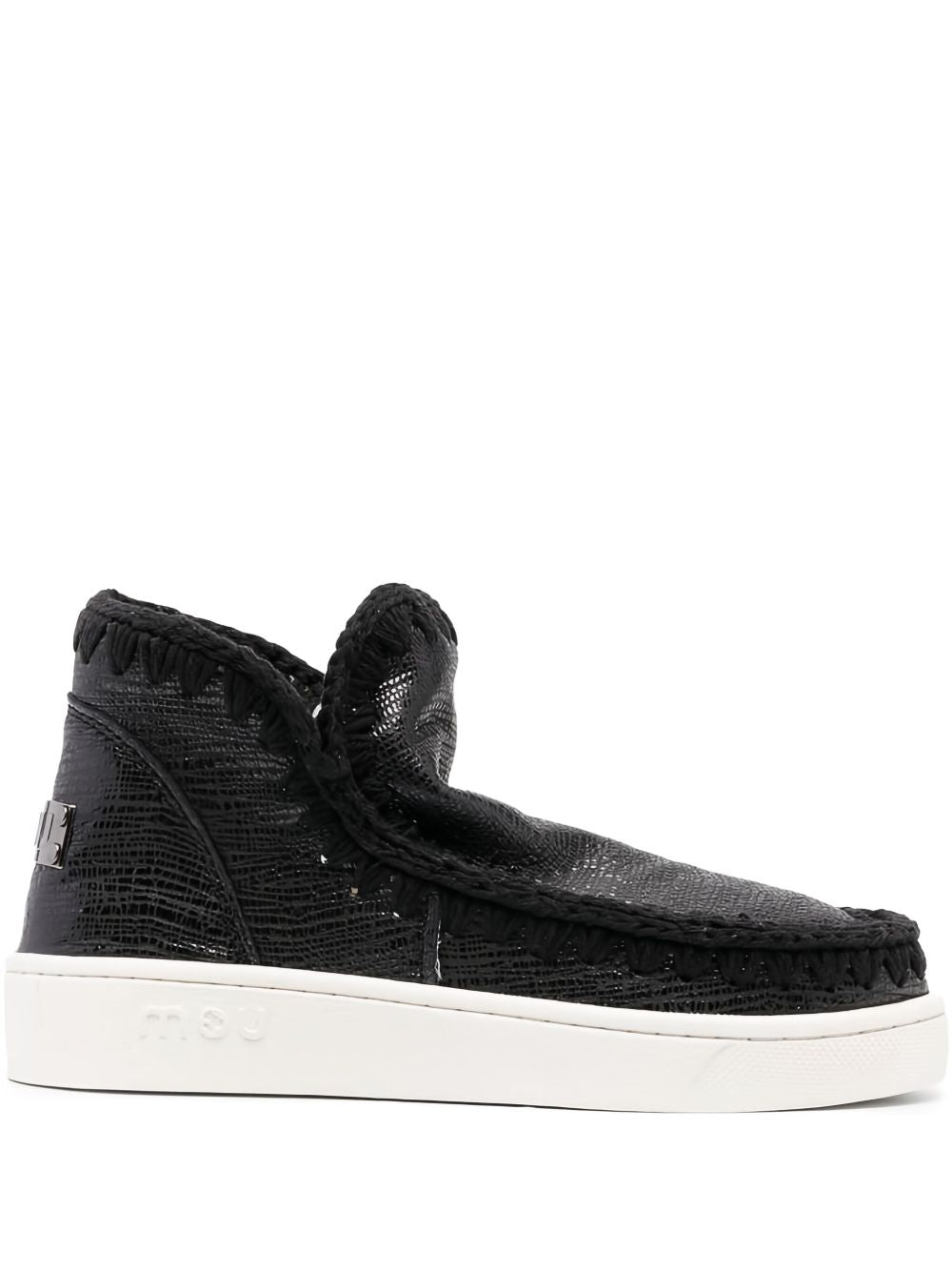 Sneakers nera in pelle snake MU.SW211033R NERA MOU