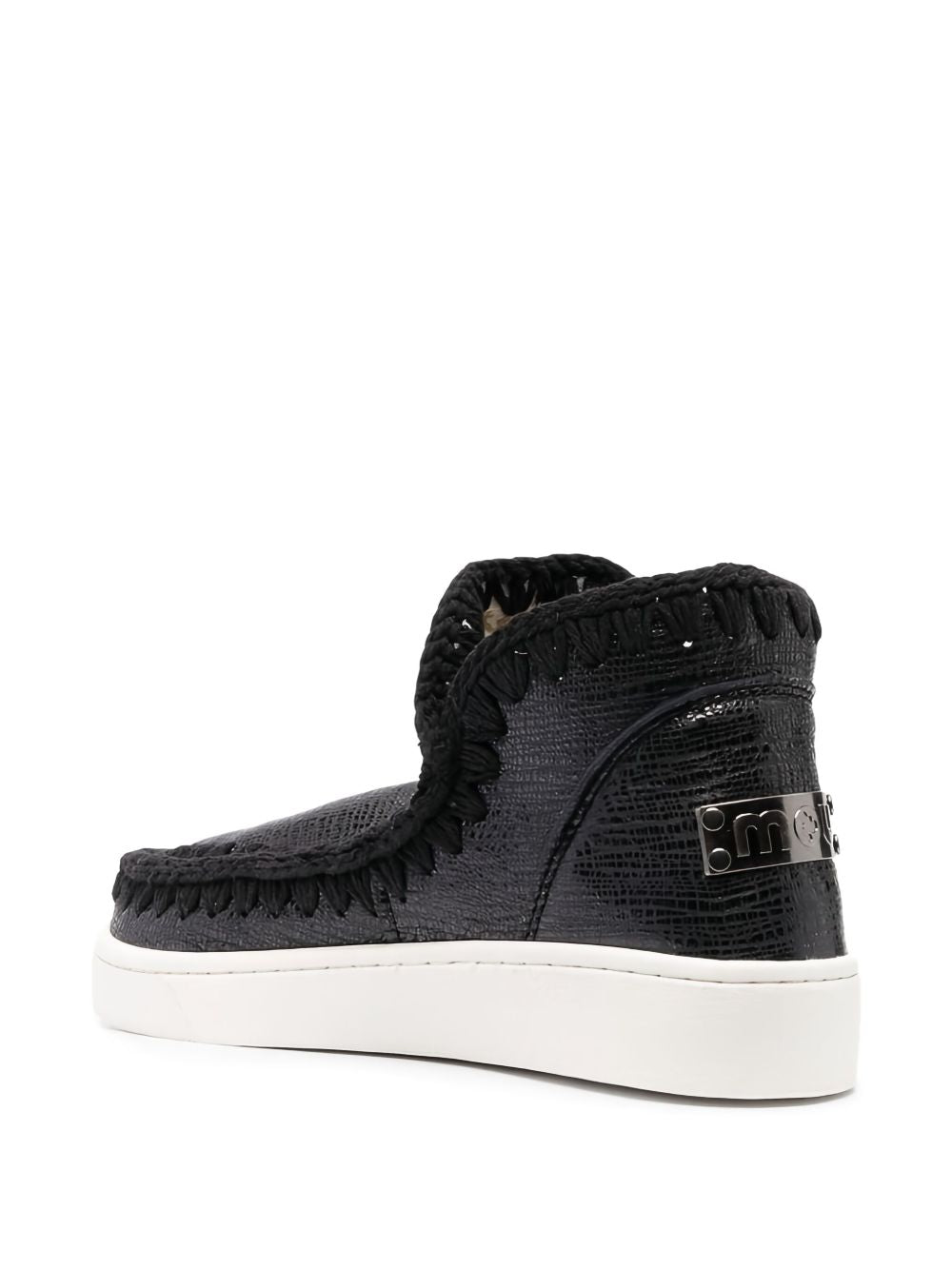 Sneakers nera in pelle snake MU.SW211033R NERA MOU