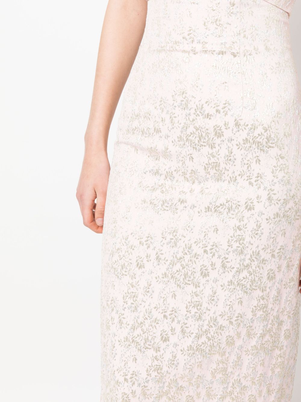 Gonna midi rosa con ricamo satin A0115 2127 1226 PHILOSOPHY DONNA