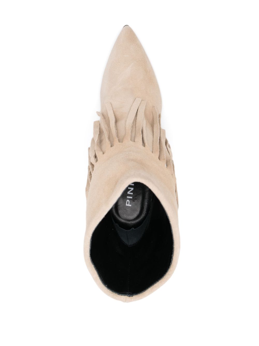 Stivaletto con frange 120mm beige 100573A0N8 BEIGE PINKO