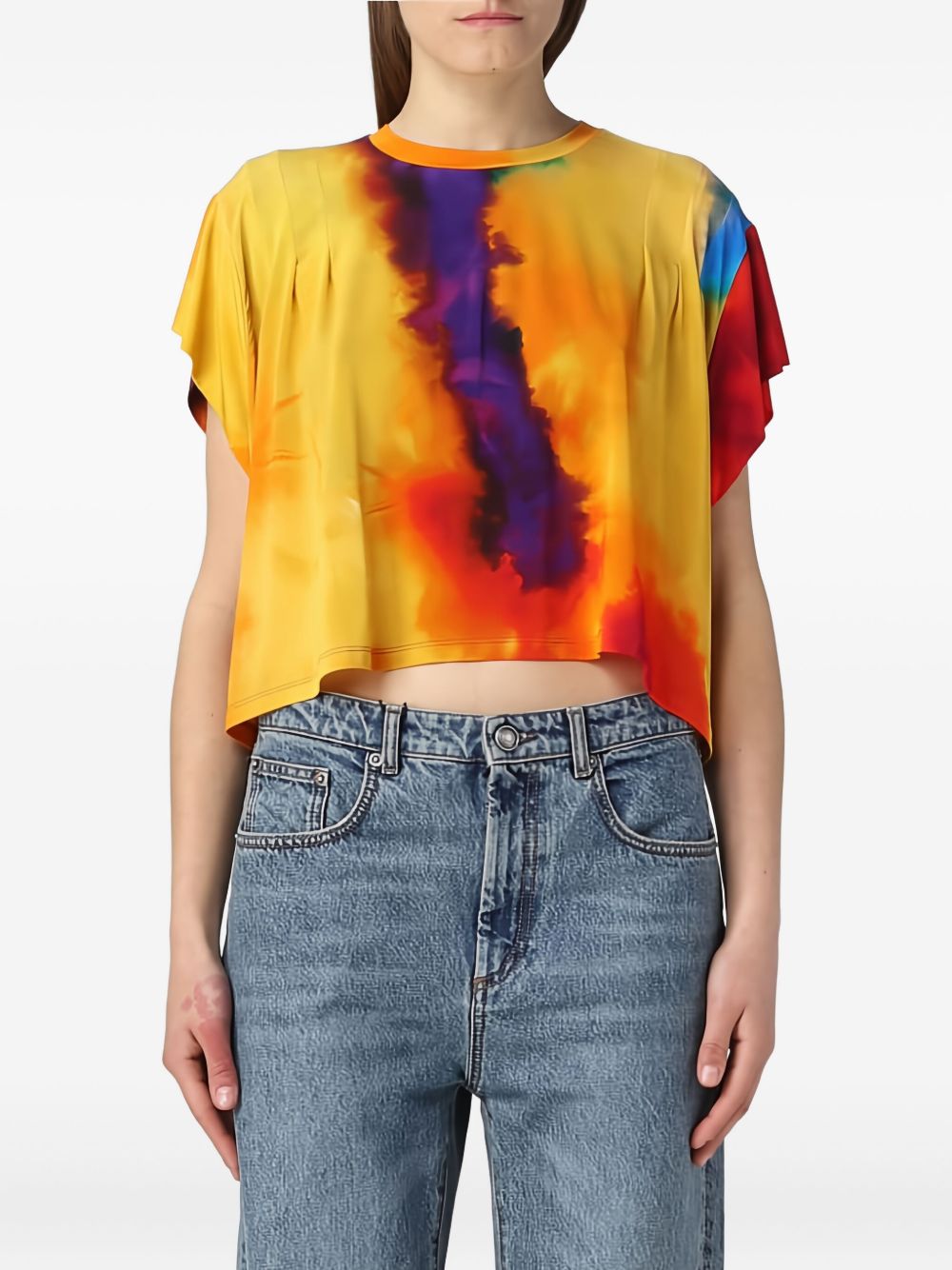 T-shirt multicolor sfumata 23PJTEC109CU0007 V963 RABANNE
