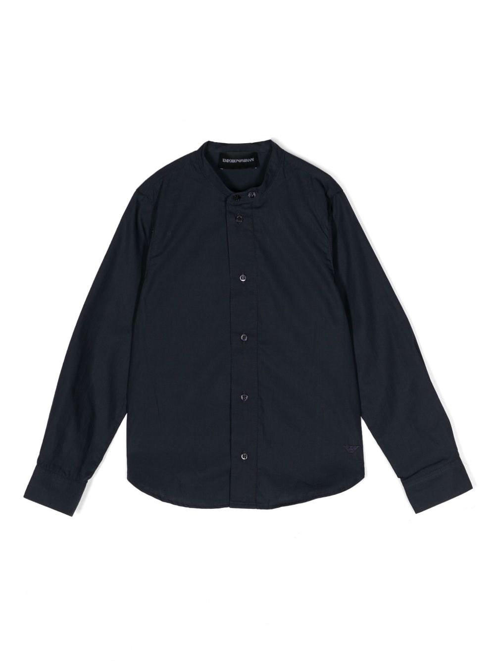 Camicia blu logo ricamo 3D4CJE4N8EZ 0920 EMPORIO ARMANI KIDS