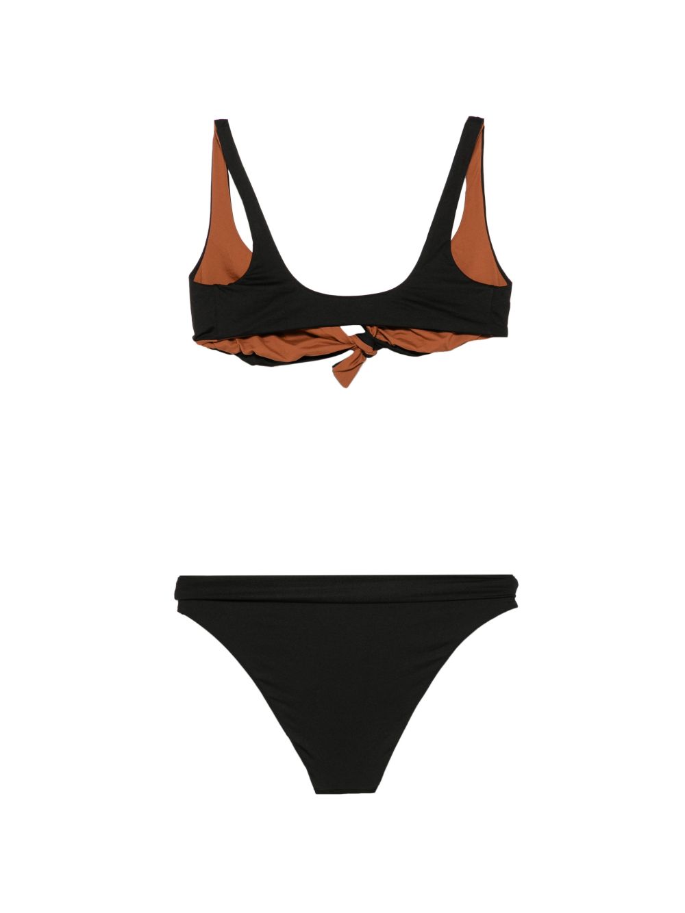 Bikini reversibile brassiere nero/tabacco CR21MBCS02MB F0940 FISICO