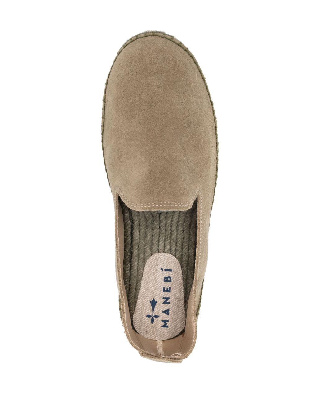 Espadrillas Hamptons scamosciati verde tono su tono R47C0 FORESTONTONE MANEBI