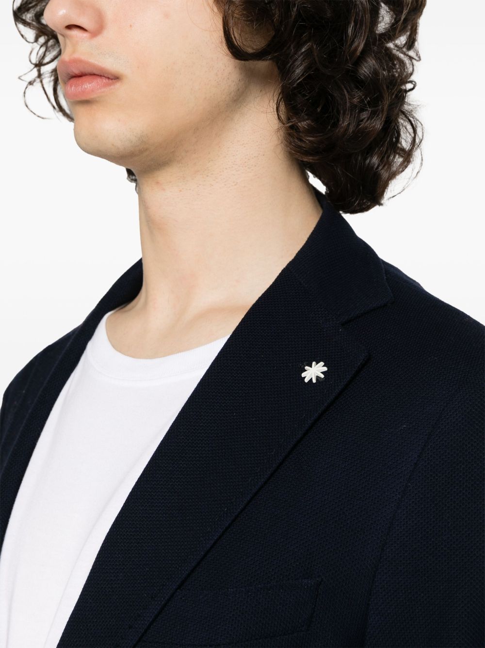 Giacca blu monopetto 3632G2728M243301 89 MANUEL RITZ