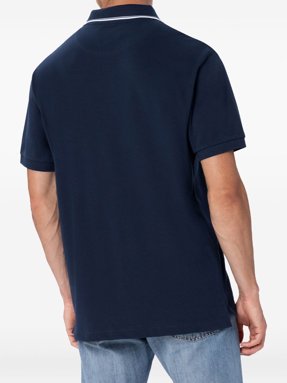 Polo bianca logo ricamo BEVH001 09928F MC2 SAINT BARTH