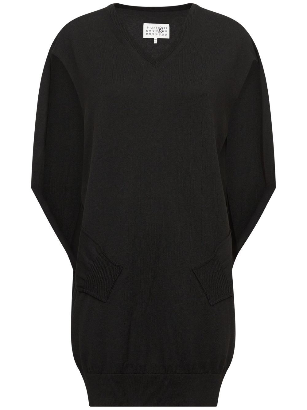Abito nero maniche a pipistrello S62DA0025M13012 900 MM6 MAISON MARGIELA
