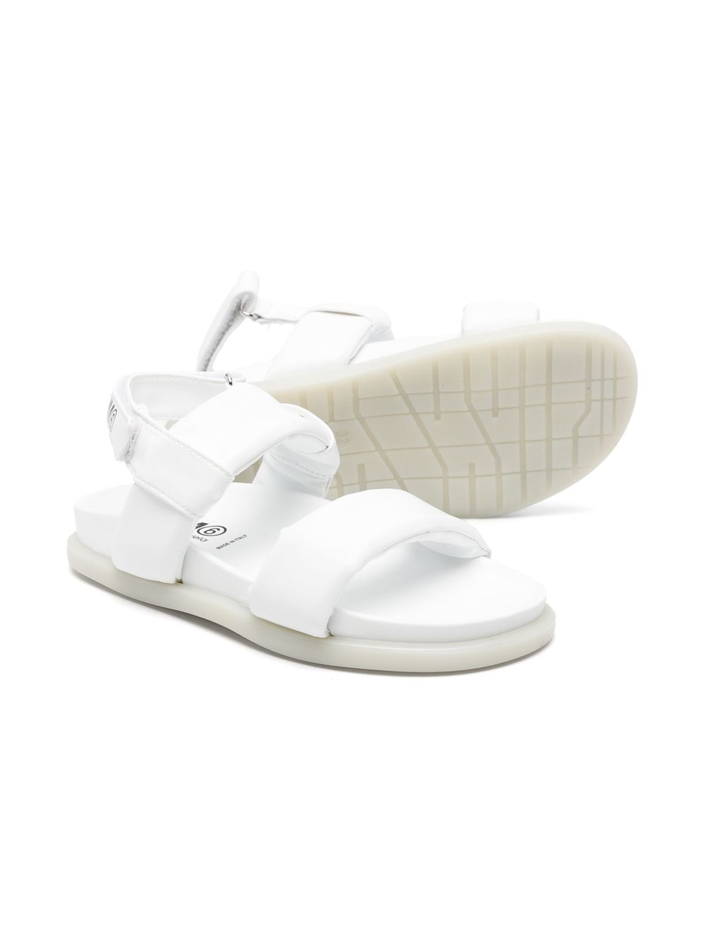 Sandalo bianco imbottito 77548 02 MM6 MAISON MARGIELA KIDS