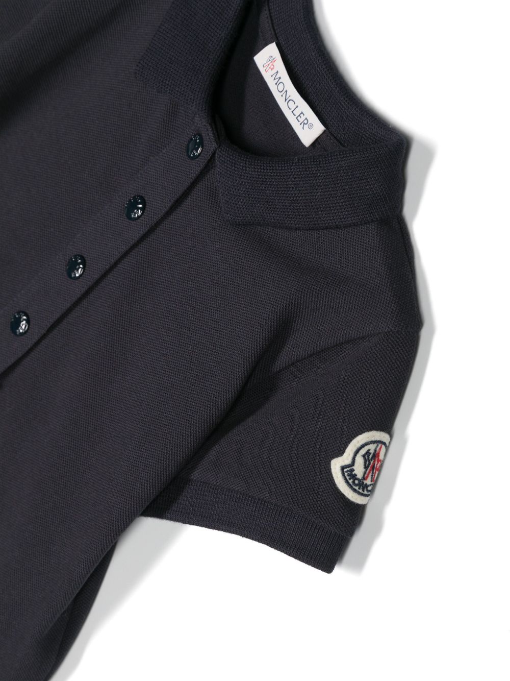 Abito neonata blu stile polo 9518I000018496F 778 MONCLER KIDS