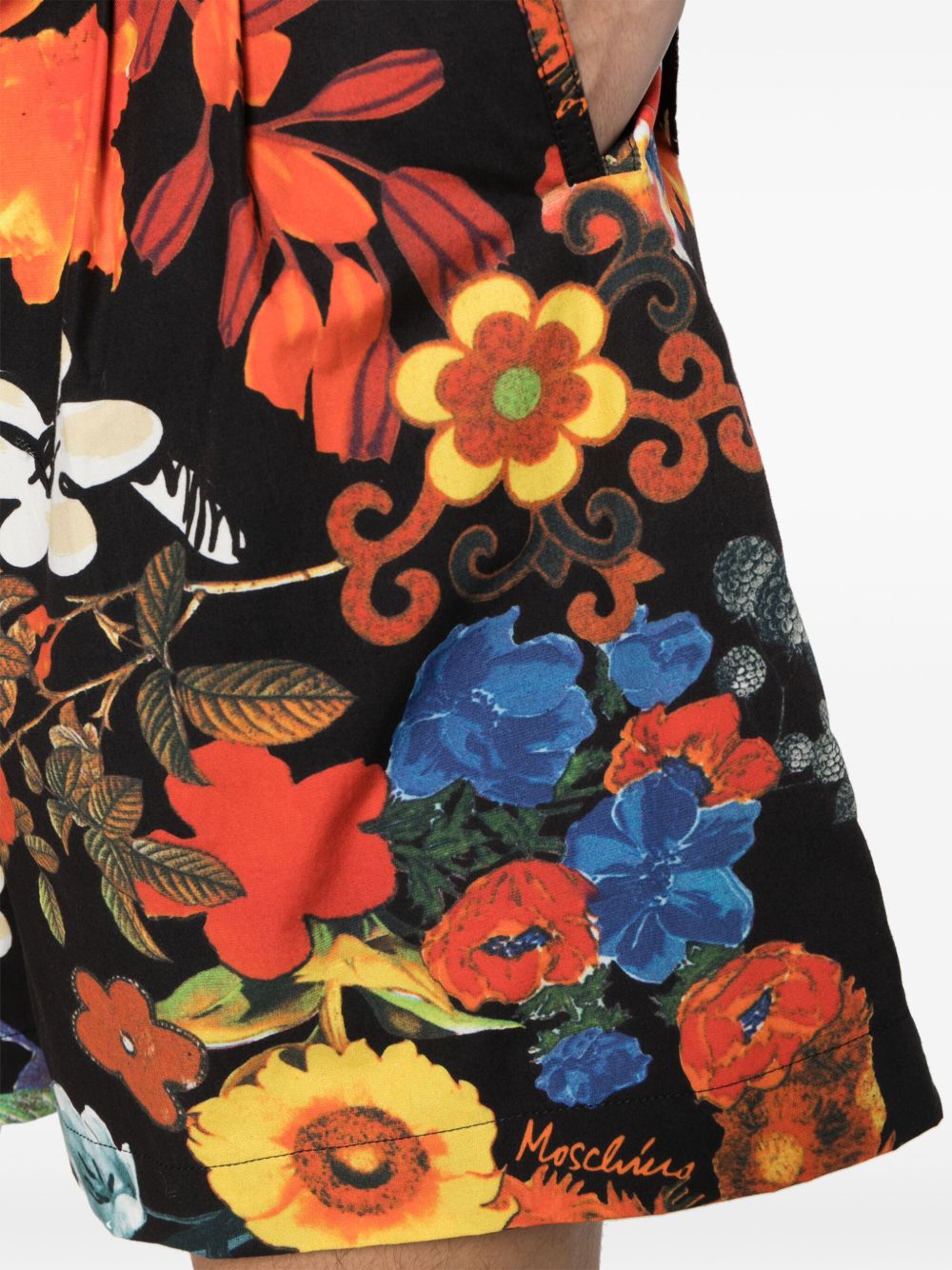 Bermuda multicolor stampa floreale<BR/> J03232054 1888 MOSCHINO