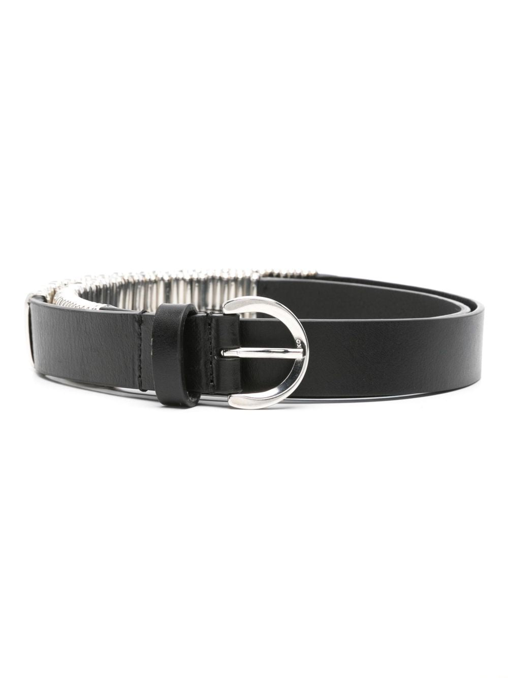Cintura nera passanti in metallo 103420A1UC Z99N PINKO
