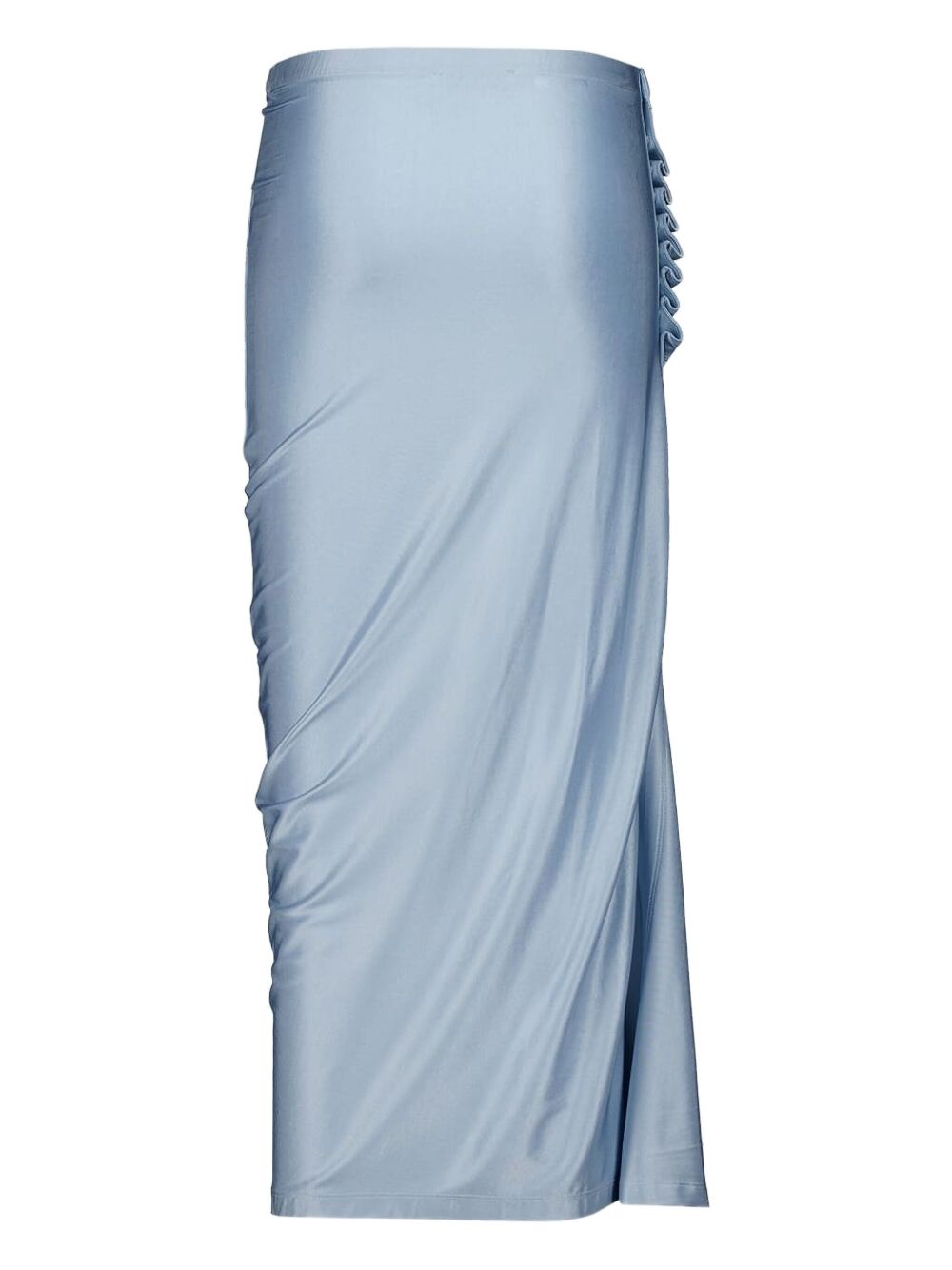 Gonna arricciata celeste polvere 24EJJU515VI0267 P459 RABANNE