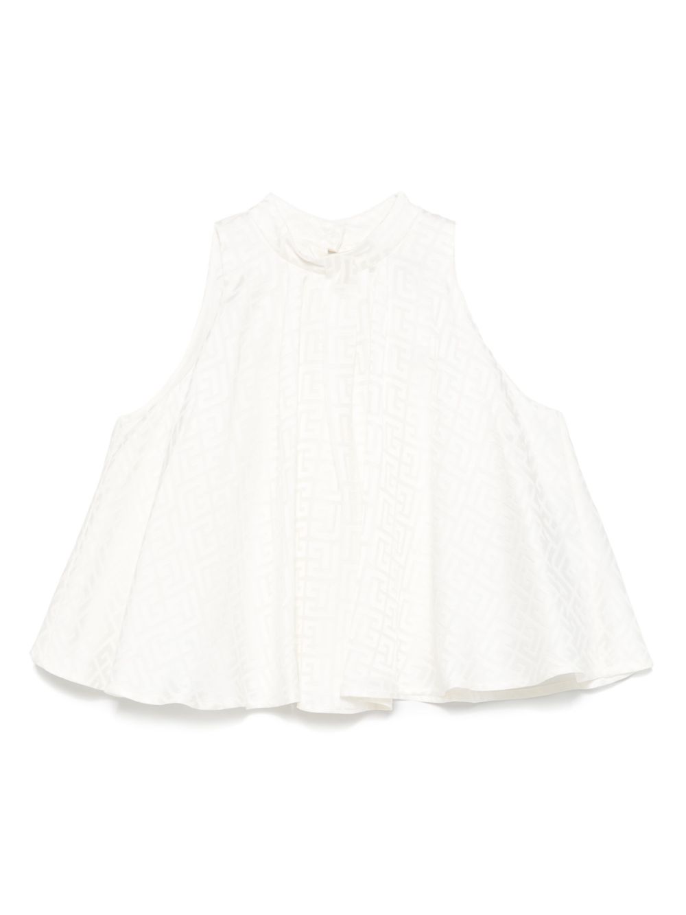 Abito avorio logo monogram all-over BW5A42S0192 102 BALMAIN KIDS