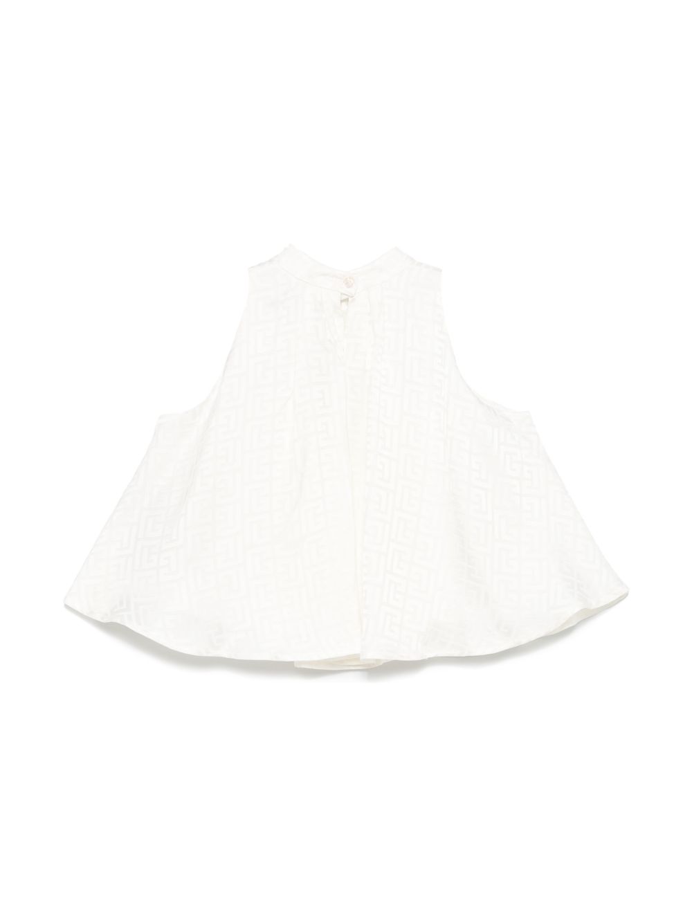 Abito avorio logo monogram all-over BW5A42S0192 102 BALMAIN KIDS