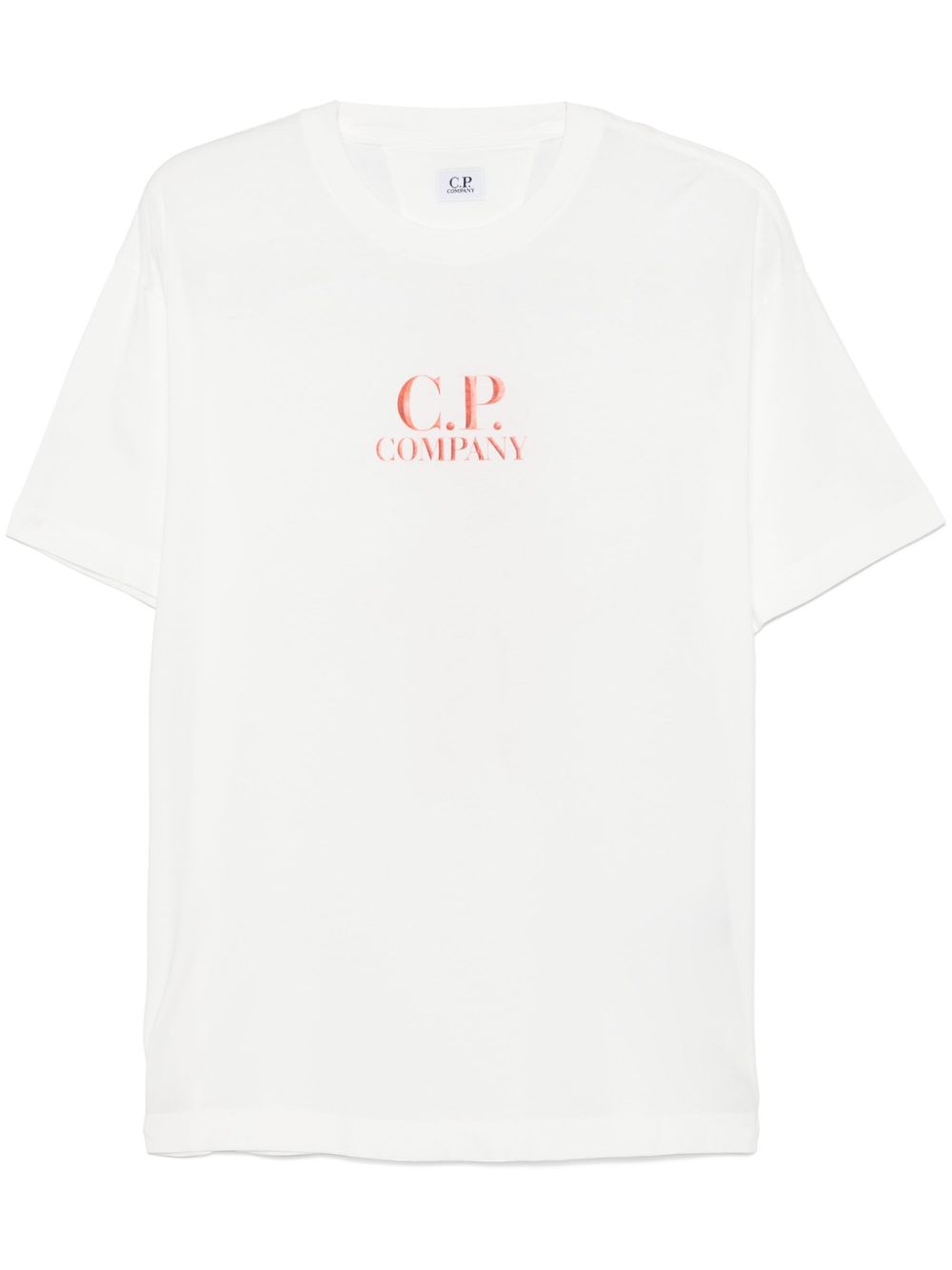 T-shirt bianca stampa retro 18CMTS141A005100W 103 CP COMPANY