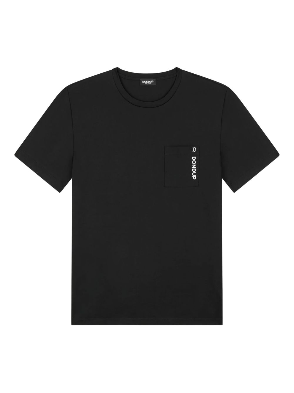 T-shirt nera taschino logato US356JF0271UIS9DU 999 DONDUP