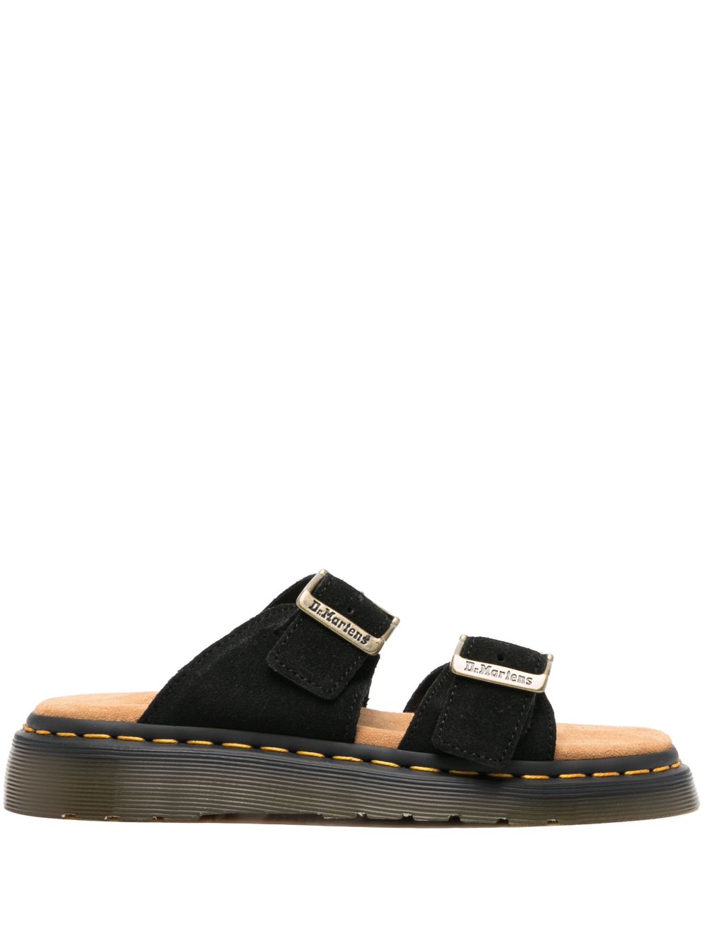 Sandalo Joseph doppia fascia nero suede 41082 001 DR.MARTENS