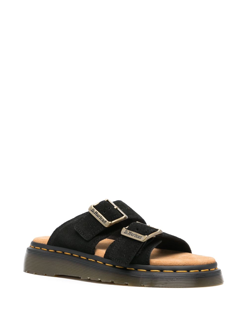 Sandalo Joseph doppia fascia nero suede 41082 001 DR.MARTENS
