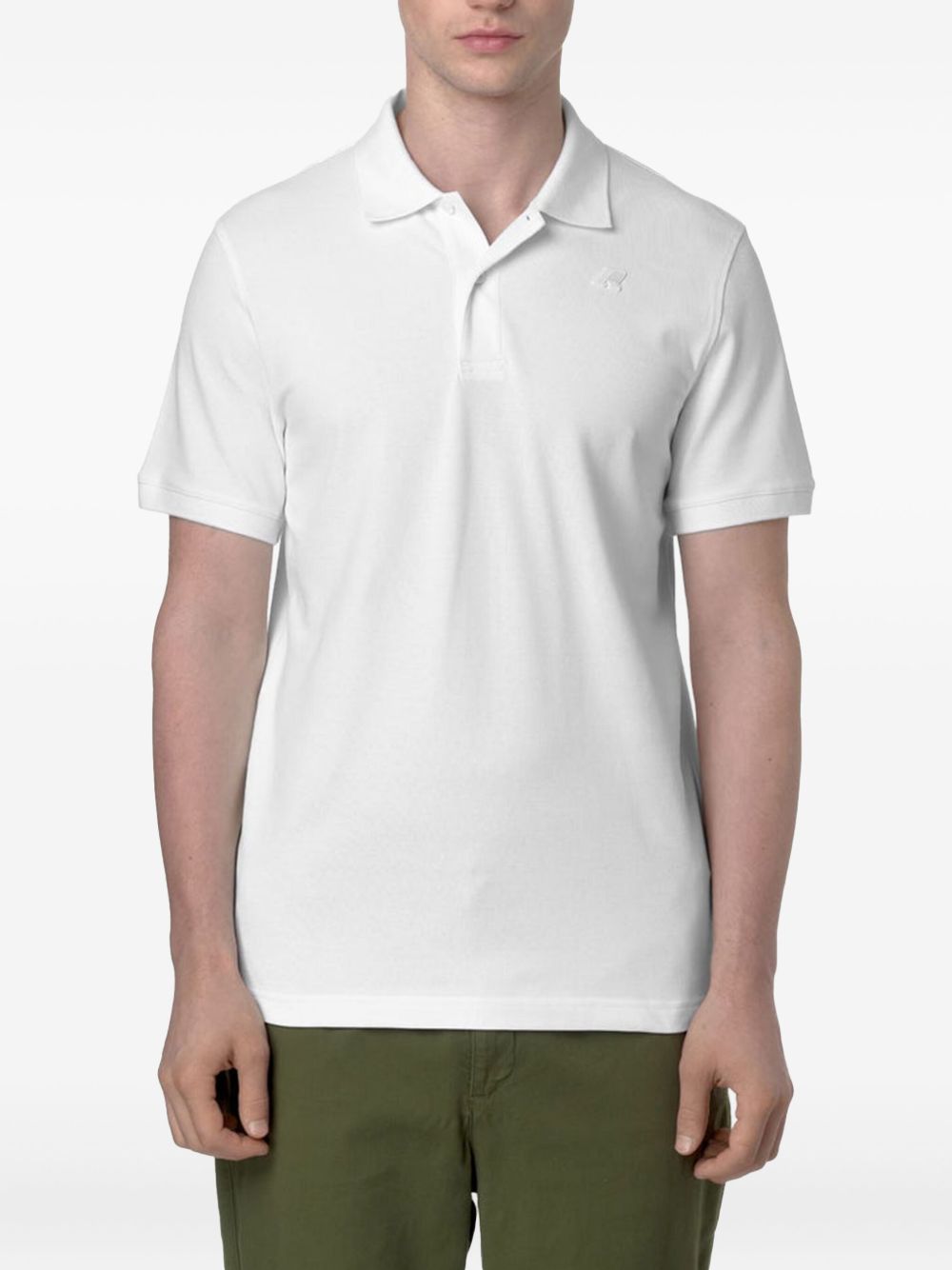 Polo Amedee pique bianca K5127BW 001 K-WAY