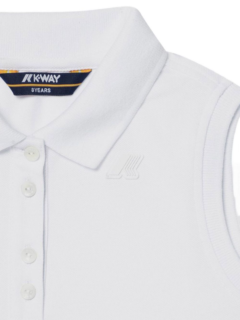 Polo bianca giro maniche K61414W 001 K-WAY KIDS