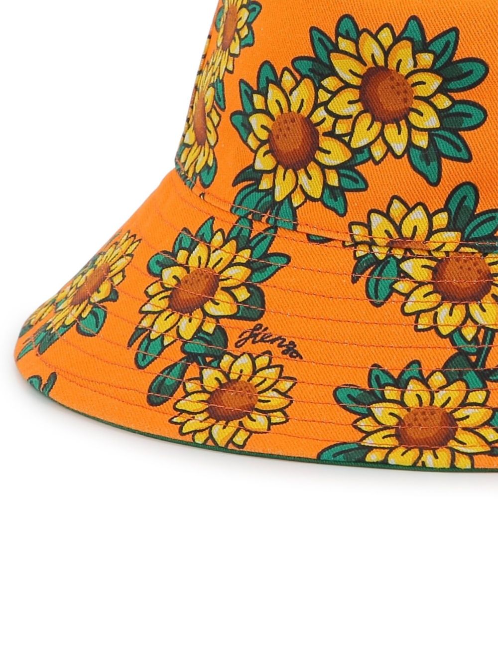 Cappello pescatore fantasia girasoli reversibile K60885 674 KENZO KIDS