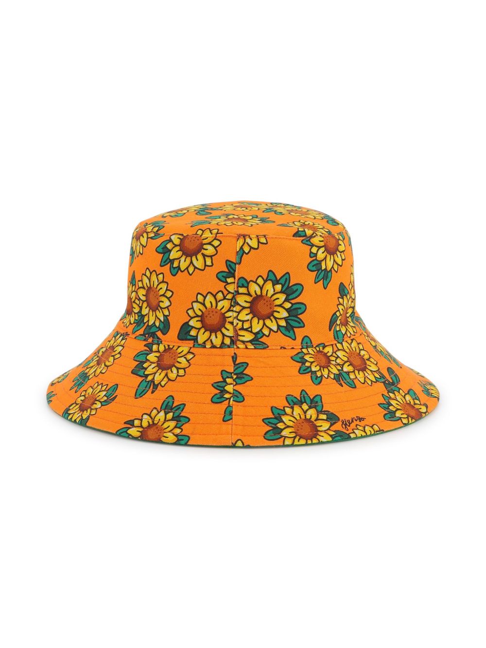 Cappello pescatore fantasia girasoli reversibile K60885 674 KENZO KIDS