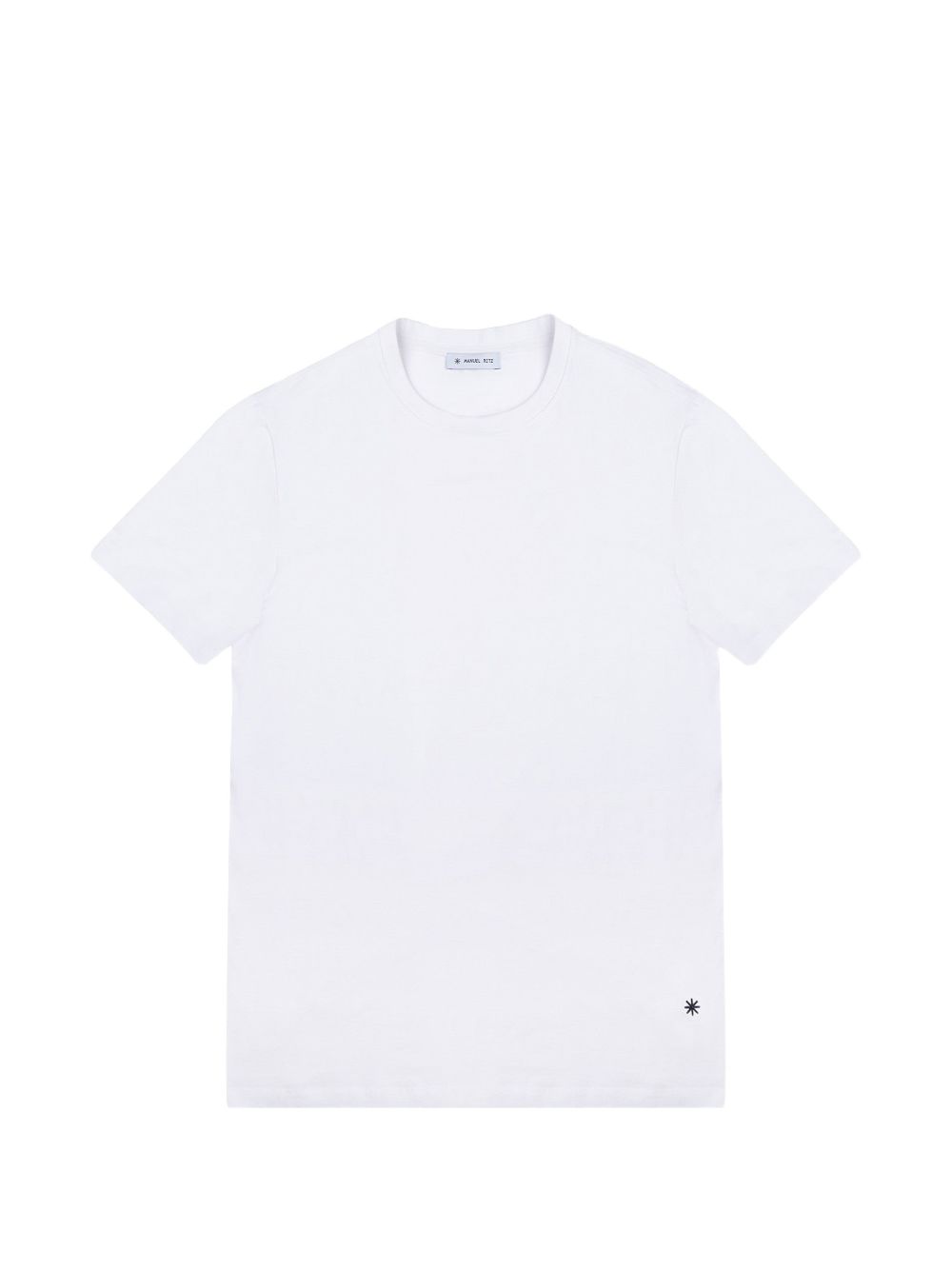 T-shirt basic bianca mini ricamo 3832M568253284 02 MANUEL RITZ