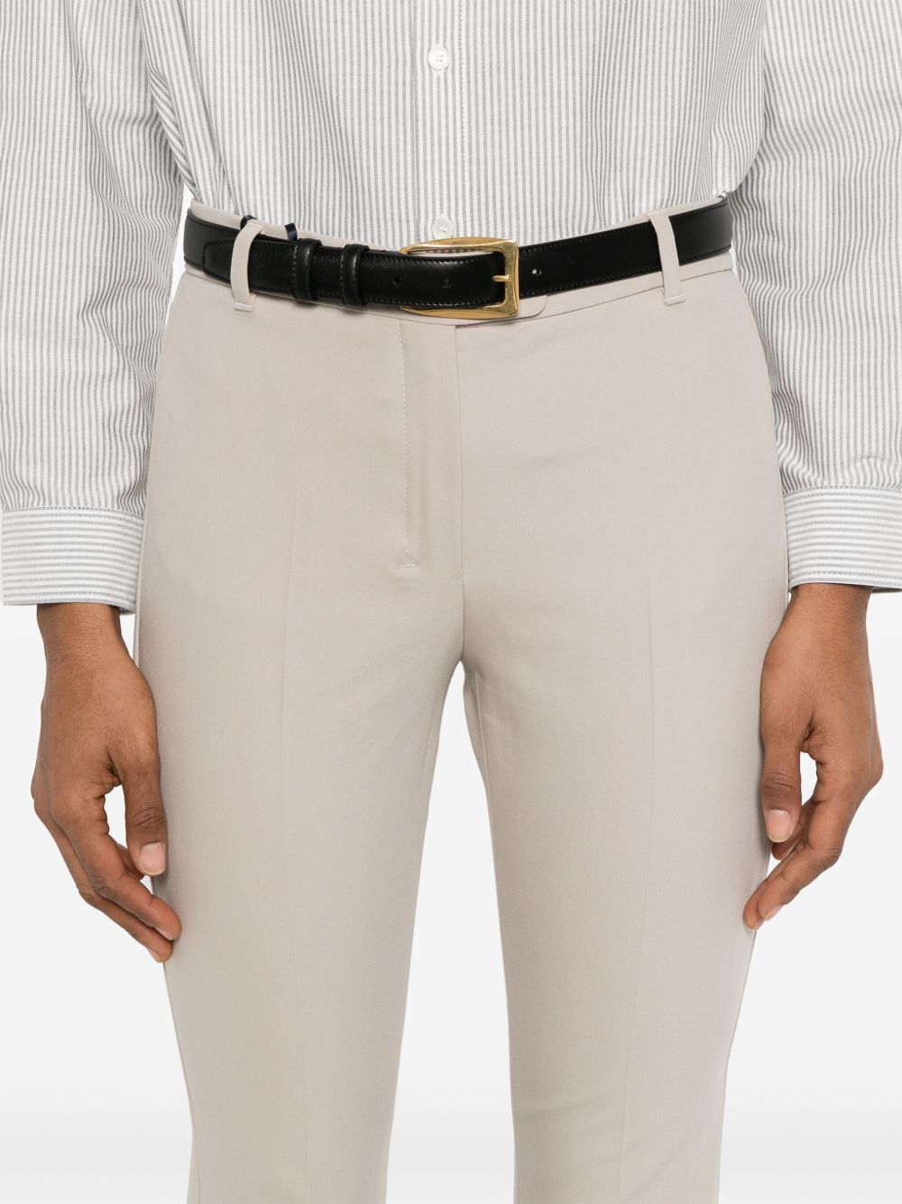 Pantalone Fatina slim in cotone e viscosa stretch ecru 2519131121600 038 MAX MARA 'S