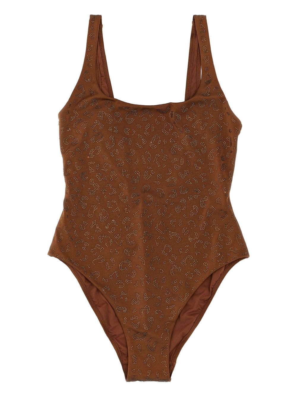 <BR/>Lora costume intero con decorazione in strass leo LOR0001 00352H MC2 SAINT BARTH