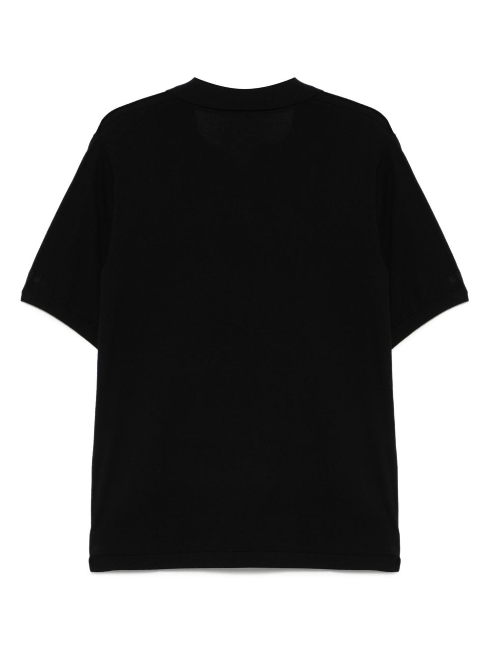 Polo slolan in maglia nera SLO0001 00022H MC2 SAINT BARTH