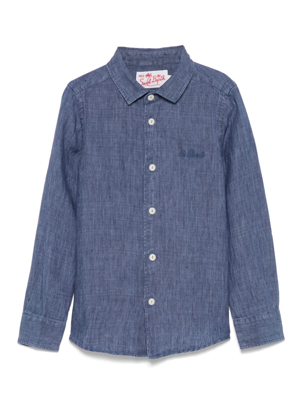 Camicia agnes effetto denim AGN0001 00314H MC2 SAINT BARTH KIDS