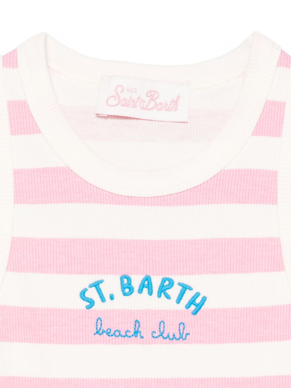 Canotta Blue fantasia a righe rosa BLUE002 03458H MC2 SAINT BARTH KIDS