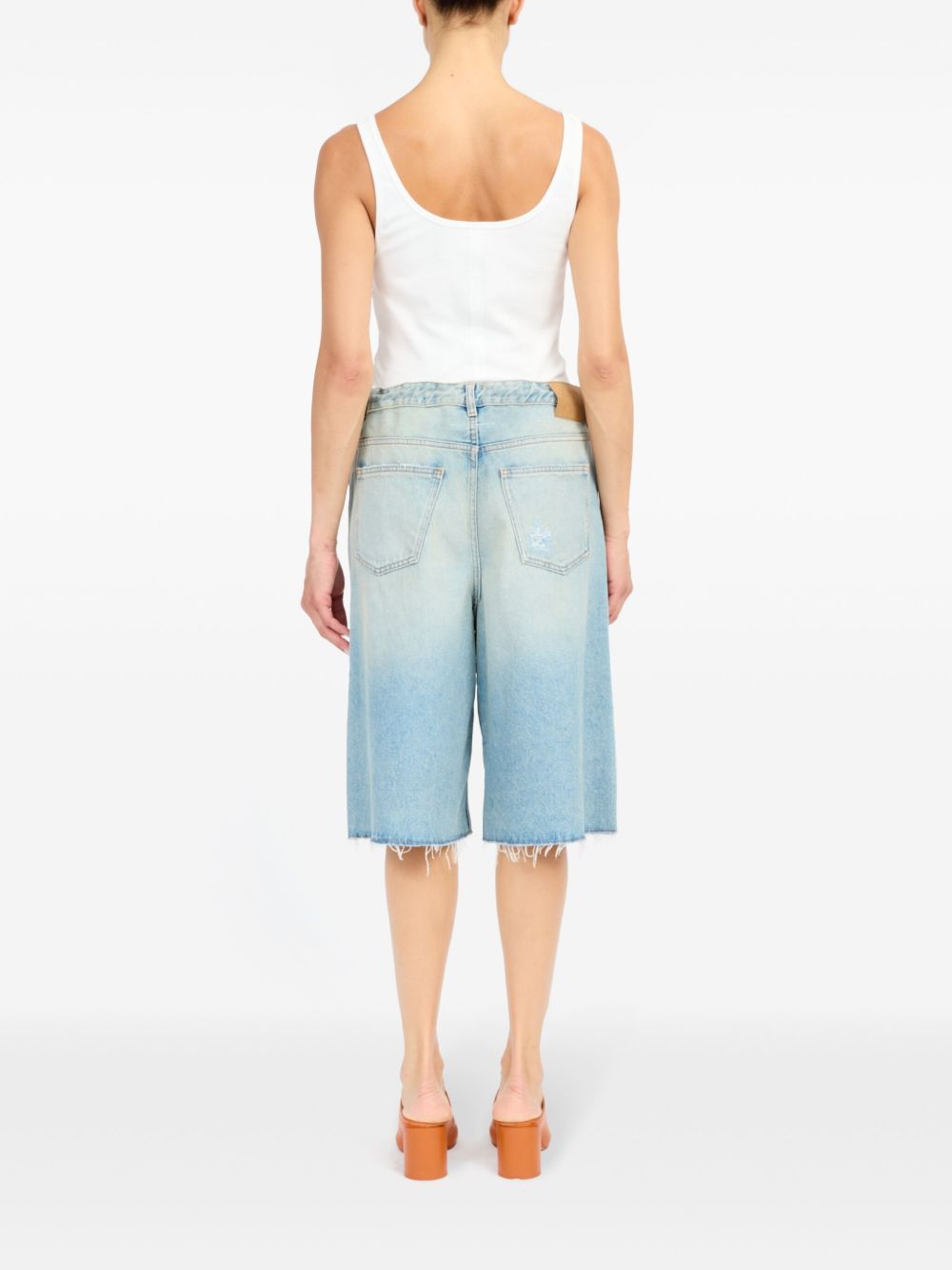Bermuda denim con strappi S52MU0126M30019 964 MM6 MAISON MARGIELA