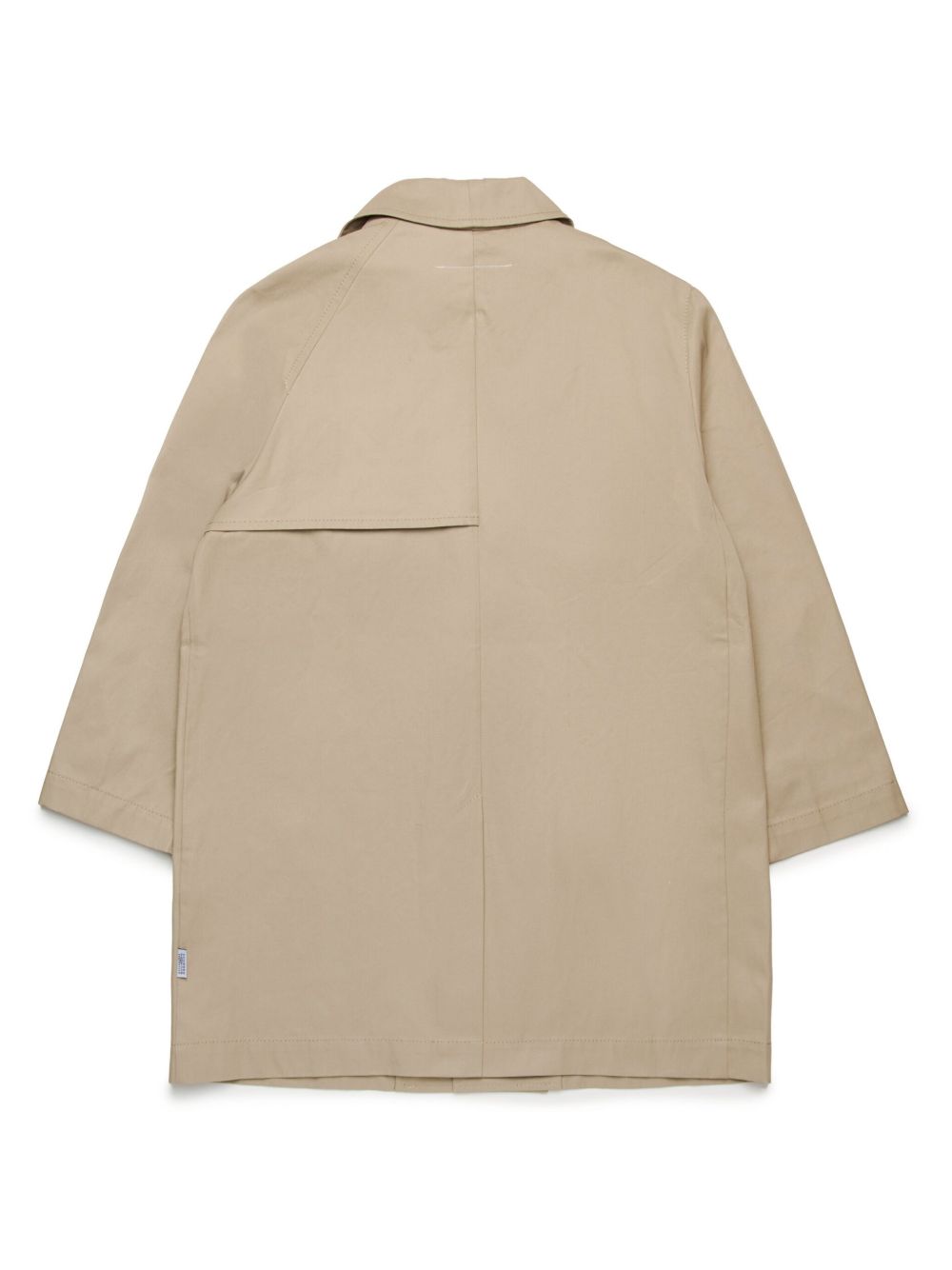 Trench beige doppiopetto M60721MM05D M6709 MM6 MAISON MARGIELA KIDS