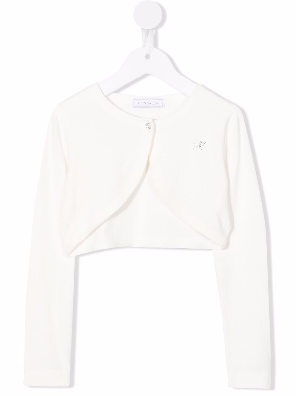 Coprispalle panna con bottone gioiello 1798029204 0001 MONNALISA KIDS