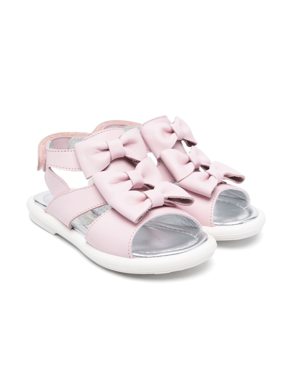 Sandalo rosa triplo fiocchetto 83E0155743 0090 MONNALISA KIDS