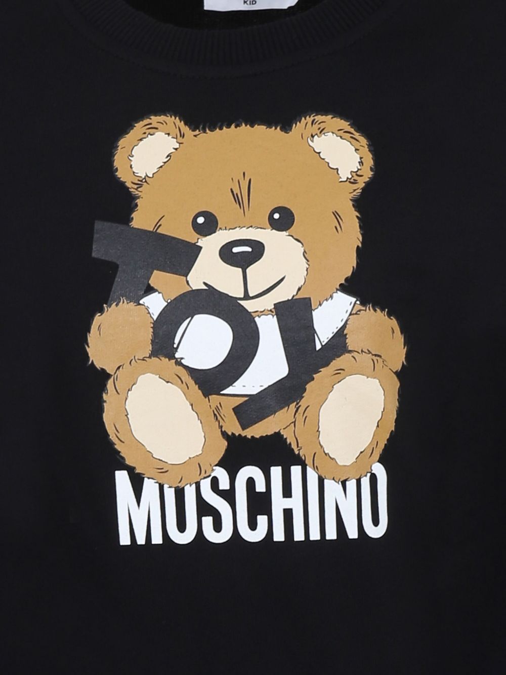 Felpa blu Teddy Toy HUF08VLCA19 60100 MOSCHINO KIDS