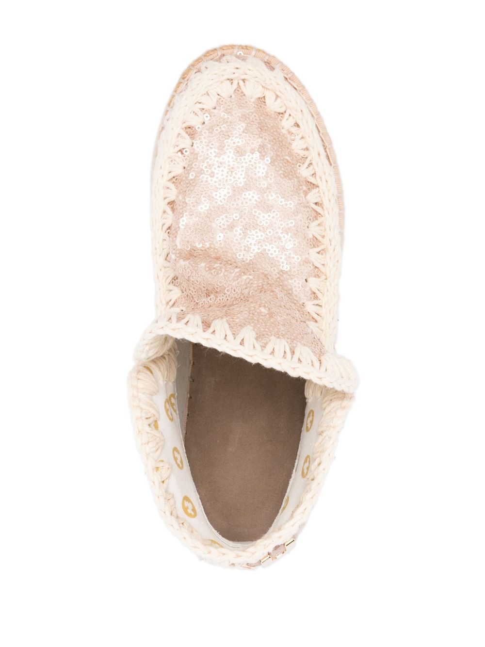 Eskimo jute eva outsole sequins microsequins natural<BR/> MUSW301003G MSQ MOU