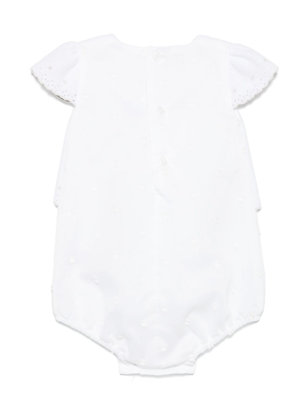 Tutina bianca in maglia 005122717 0179H82 PAZ RODRIGUEZ KIDS