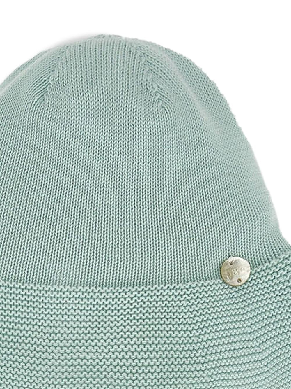 Cappello a pescatore in maglia verde acqua 040121474 13H82 PAZ RODRIGUEZ KIDS