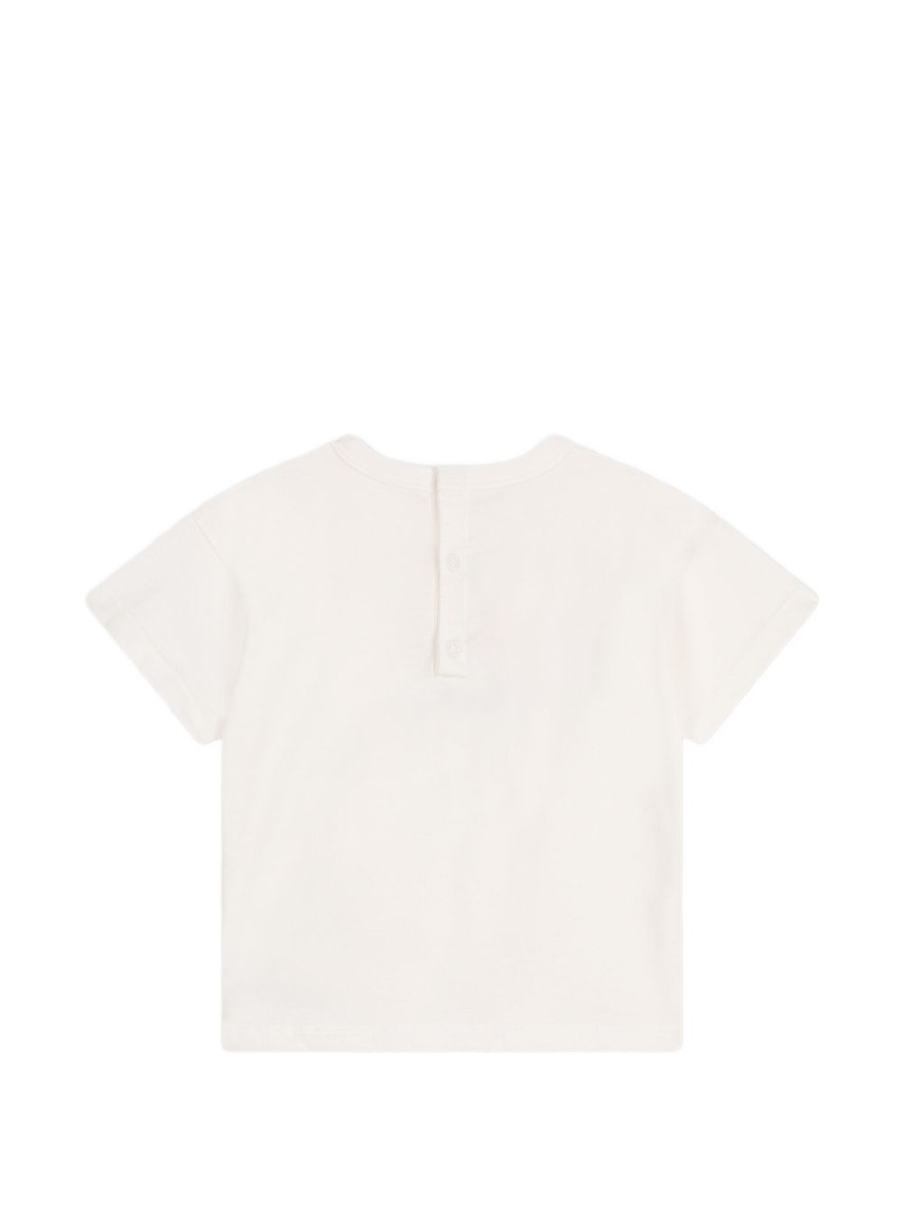 T-shirt bianca stampa delfini neonata A0CWB 02 PETIT BATEAU KIDS